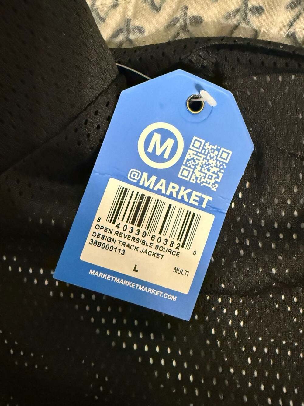 Market Open Reversible Source Design Track Jacket Large Multi - Picture 3 of 3